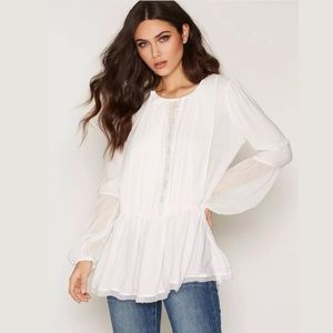 Free People Soul Serene Ivory Blouse